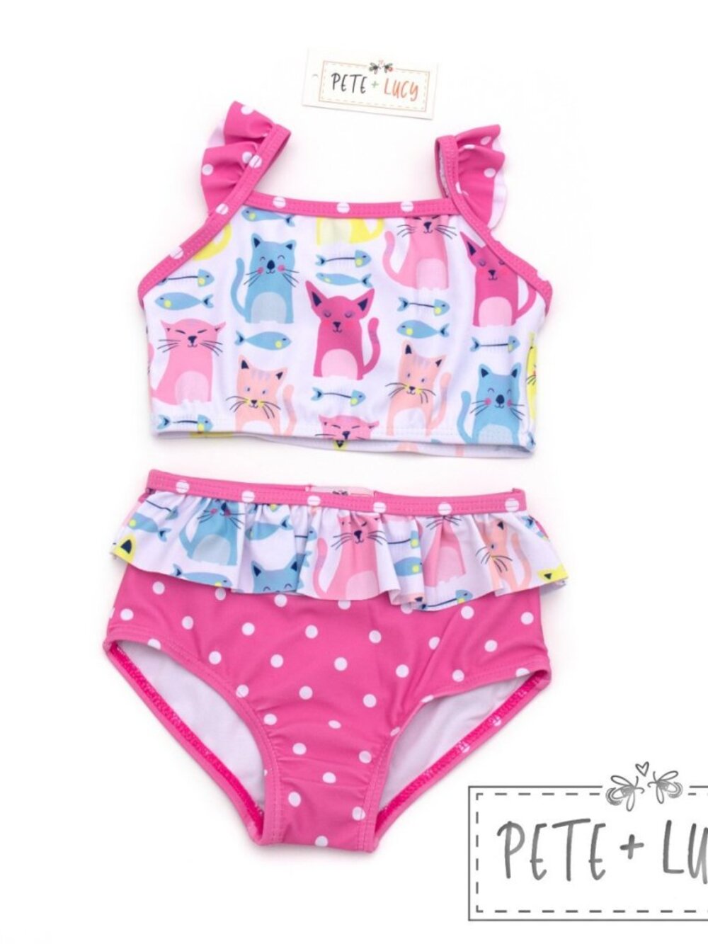 I Love Cats 2 Piece Swimwear - Pete + Lucy